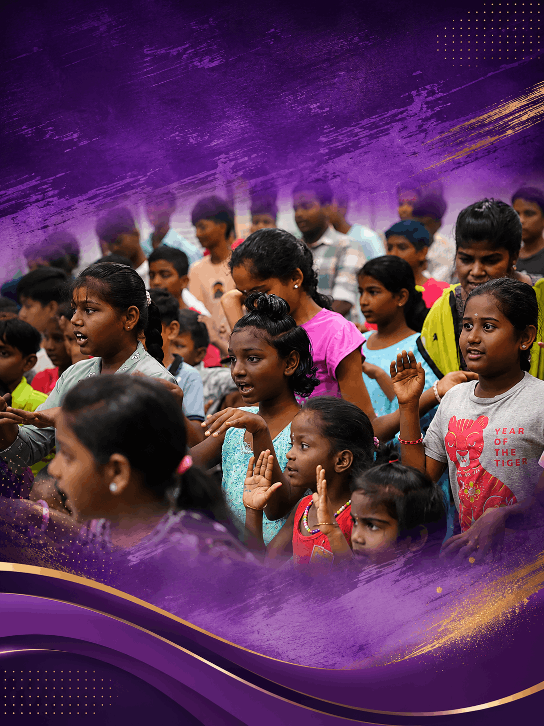 VBS Children Worshipping